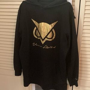 3Blackdot Vanoss Limited Small Sweatshirt Hoodie Black Pullover Gold Graphic XL